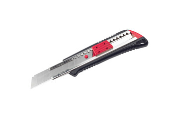 stationery or construction knife isolated from background