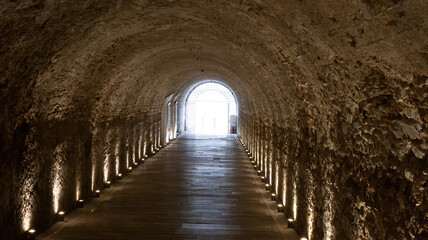 Light at the end of a tunnel, illuminating the way