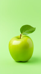 Green apple isolated