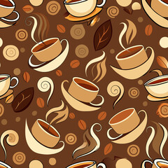 Fototapeta premium coffee pattern