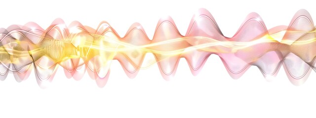 Vibrant Light Wave Frequency Modulation Background