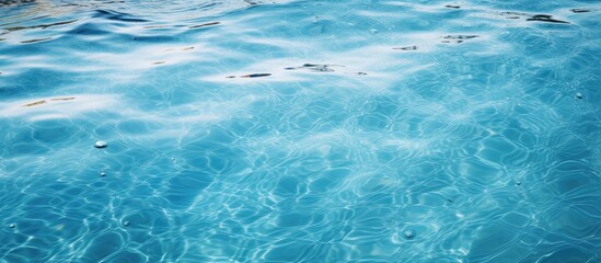 Fototapeta premium Pool water's texture in a serene copy space image.
