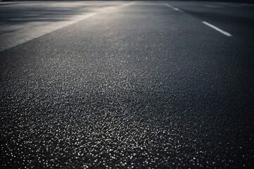 Naklejka premium asphalt road in the rain