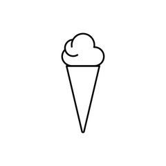 ice cream cone icon vector design template