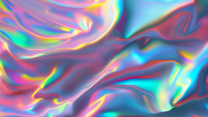 Abstract trendy holographic background. Real texture, with copyspace, 16:9, 300dpi