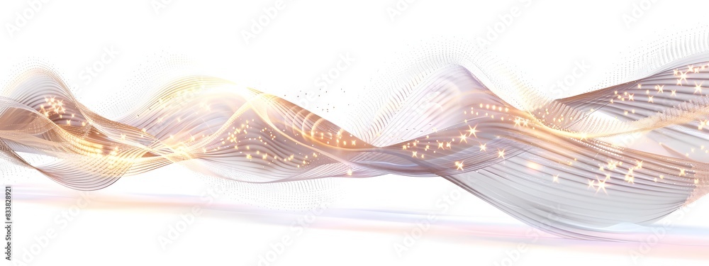 Poster captivating light wave with group velocity displaying dynamic fluid motion and elegant digital