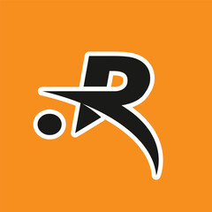 cool letter R logo design