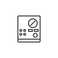Electrical Control Panel line icon