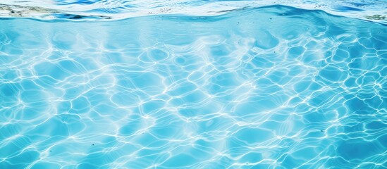 Pool water's texture in a serene copy space image.