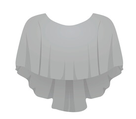 O neck bridal shirt. vector