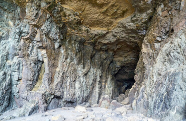 Die Küste von Ajuy im Westen der kanarischen Insel Fuerteventura
