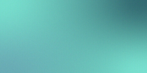 Teal metallic rough and noise foil texture polished glossy abstract background. Blurred gradient summer poster banner design with rough, grain, and noise texture effect. 