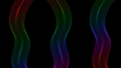Naklejka premium Abstract Wallpaper | 3D Abstract | Colorful Wallpaper