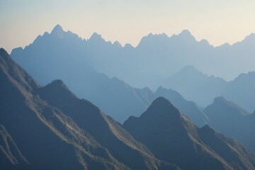 Fototapeta premium mountains in the fog
