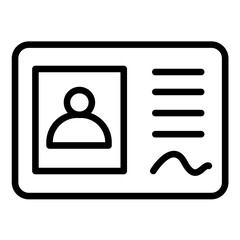 Vector Design Id Card Icon Style