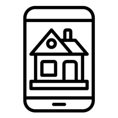 Vector Design House App Icon Style