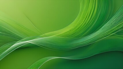 Abstract organic green lines as wallpaper background illustration