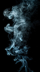 smoke on black