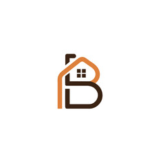 b letter logo, b vector, b initials, b home logo, b real estate logo, creative b logo