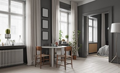 Interior of dining room