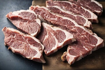 raw pork chops