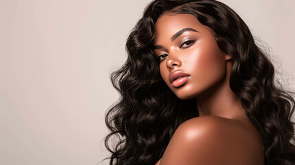 Weaves and lace wigs made with silky, natural black human hair.