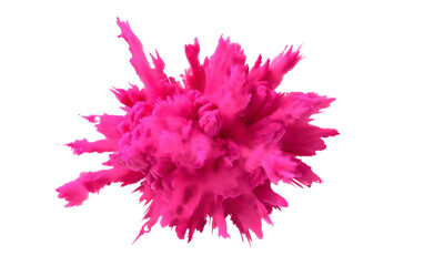Abstract Pink Powder Explosion