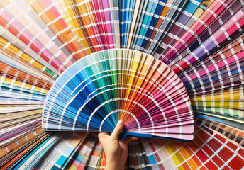 Farbmuster Farbskala für Design und Stoffmuster