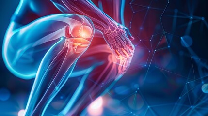 3D medical illustration highlighting the impact of sports injuries on the wrist with emphasized pain points. Perfect for themes of sports medicine and injury prevention