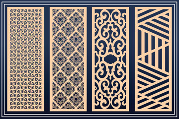 Obraz premium Mandir Side Jali Design for graphic and plywood, partition, foam, acrylic and CNC machine cutting.