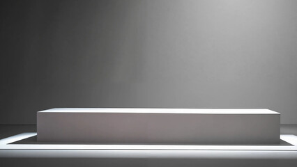 Gray background for product presentation with beautiful lights and shadows with copyspace, 16:9, 300dpi