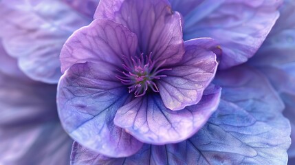 Close up of a violet blossom