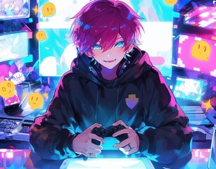 Anime Streamer Background