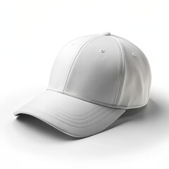 Fototapeta premium white cap mockup on white background