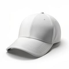 Fototapeta premium white cap mockup on white background
