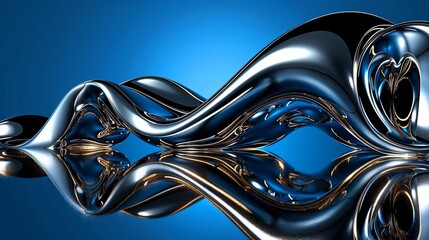 Pastel teal background featuring a 3D render of an abstract reflection in a distorted mirror, in a minimalist style for a cool and sophisticated look