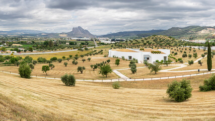 dolmen of Menga, 5,500 years BC, Antequera, Málaga, Andalusia, Spain