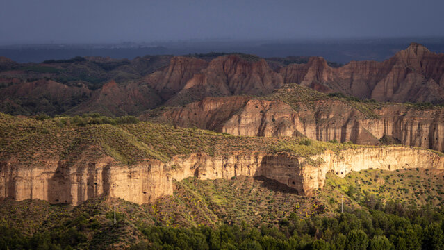 Viewpoint of the End of the World, "Mirador del Fin del Mundo", Beas de Guadix, Granada Geopark, Granada province, Andalusia, Spain