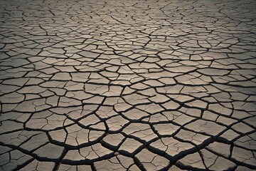dry cracked earth