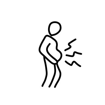 recommend clip art: Flatulence and Indigestion Icon