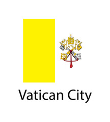 Flag of Vatican City 1:1