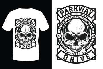 Parkway Drive lettering T shirt design vector Typography design