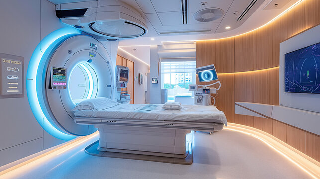 Advanced cancer treatment using proton therapy in a specialized clinic