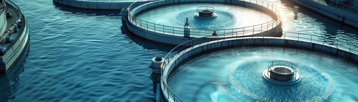 A birdseye view of the AAO process sewage tank