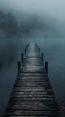 Fototapeta premium pier on the lake