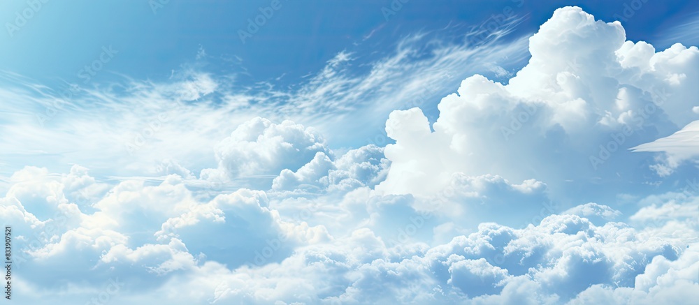 Poster cloudy sky providing a scenic backdrop with copy space image.