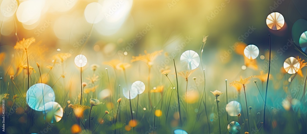 Aufkleber nature-themed bokeh copy space image.