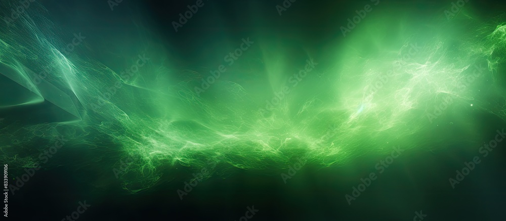 Canvas Prints abstract green flare lighting in a copy space image.