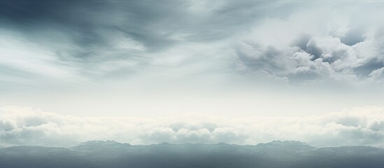 Obraz premium Overcast sky with copy space image.