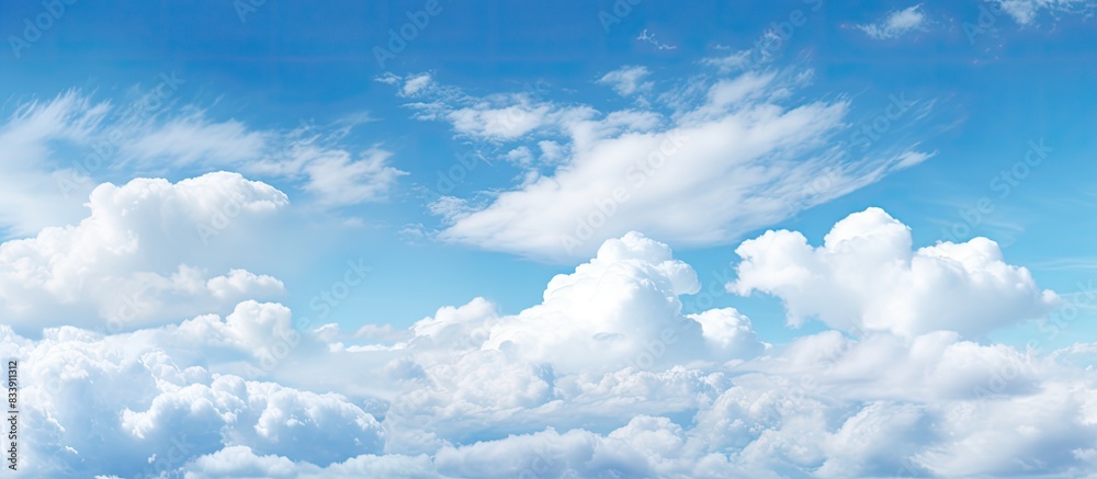 Aufkleber cloudy sky with blank copy space image.